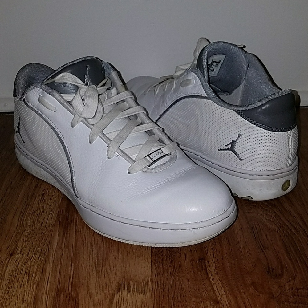 Air Jordan 440503 101 White Gray Shoes 11